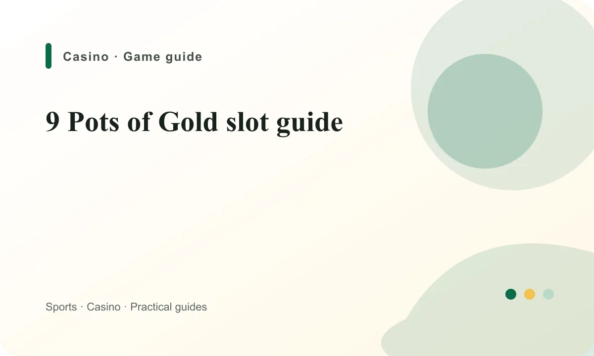 BoyleSports Ireland 9 Pots of Gold slot guide guide