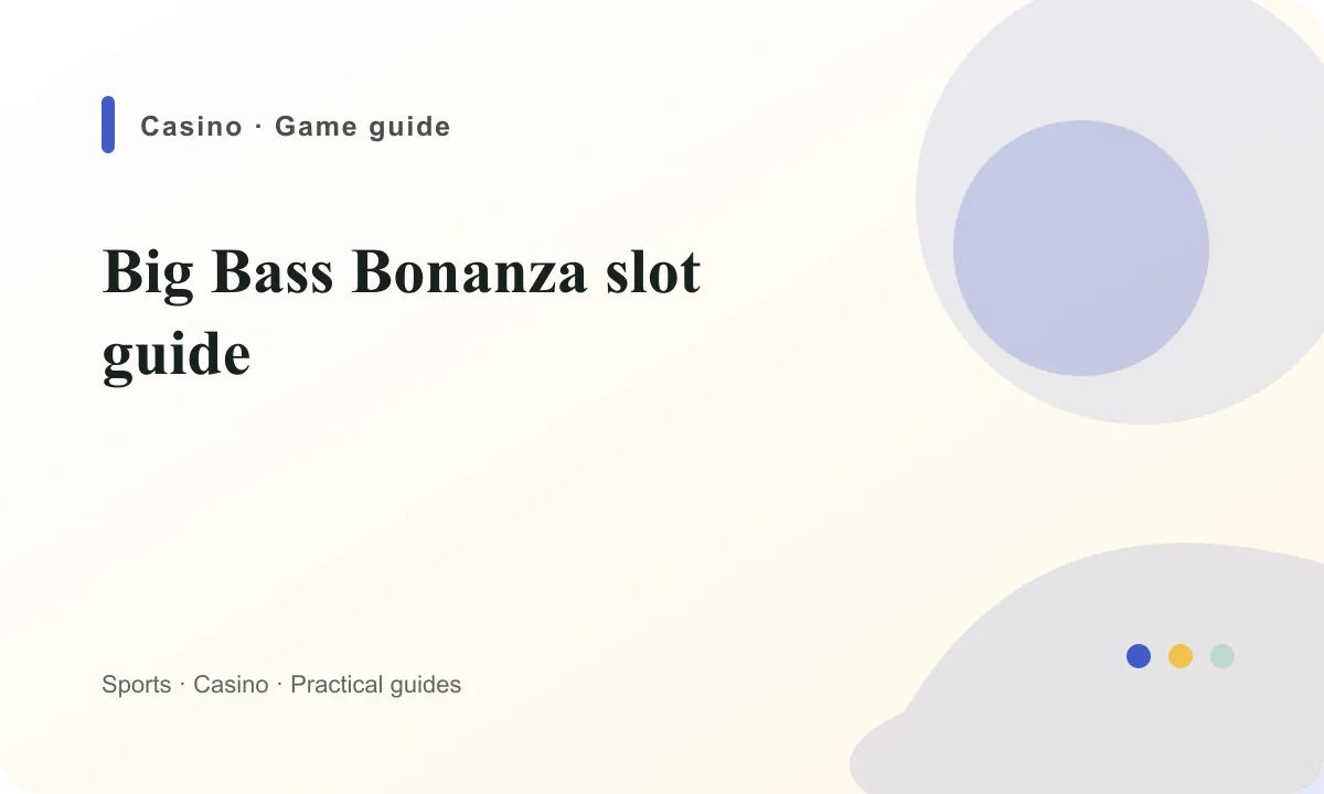 BoyleSports Ireland Big Bass Bonanza slot guide guide