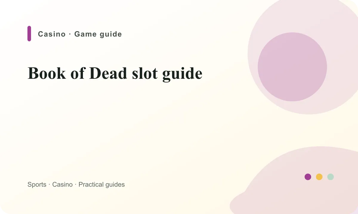 BoyleSports Ireland Book of Dead slot guide guide