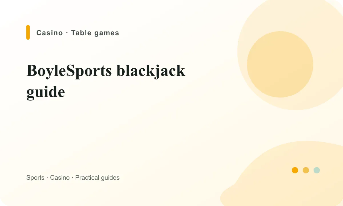 BoyleSports Ireland BoyleSports blackjack guide guide