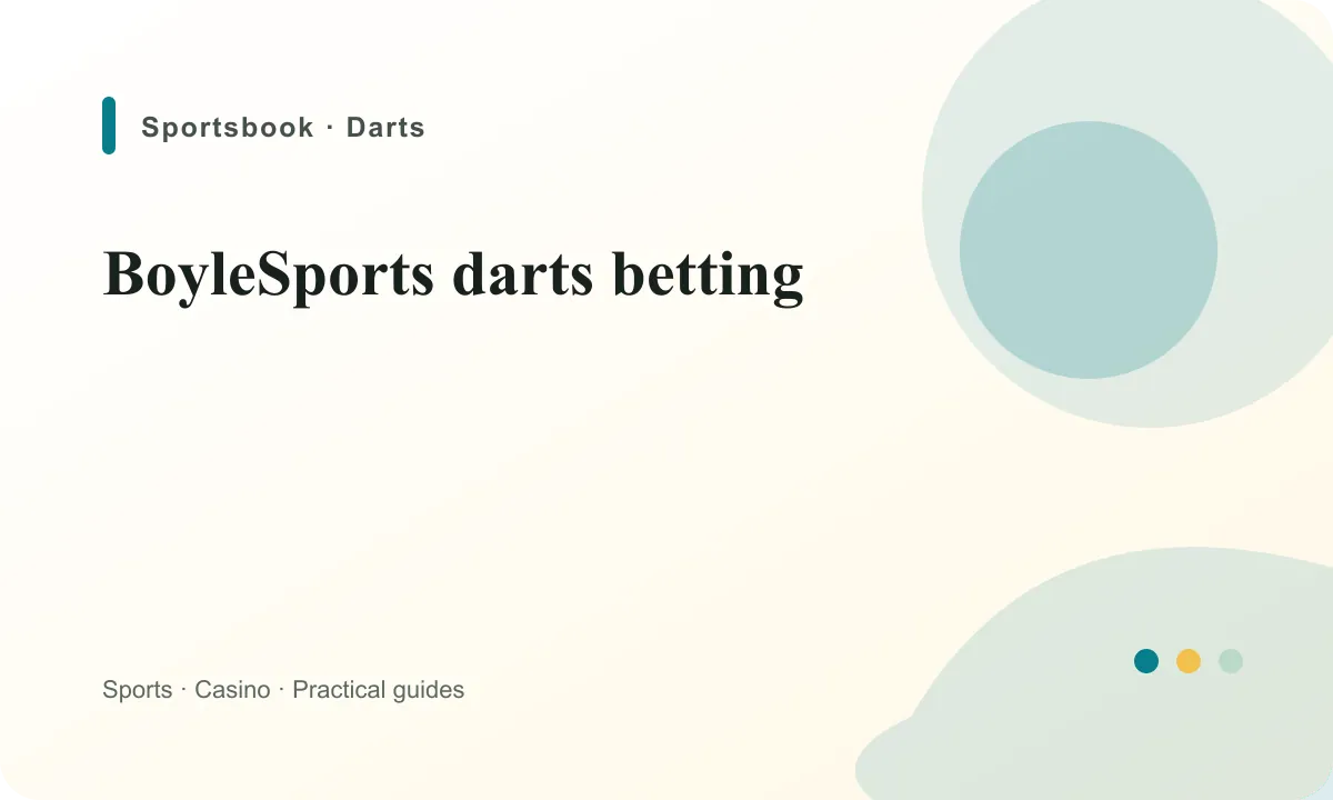 BoyleSports Ireland BoyleSports darts betting guide