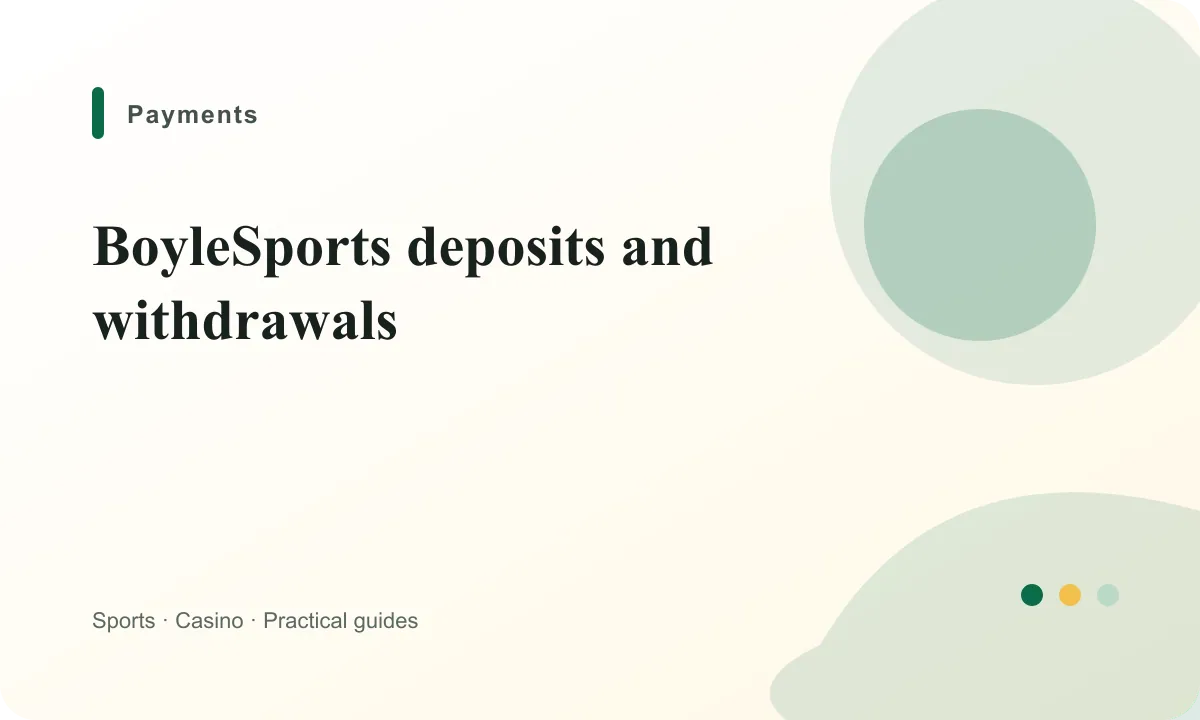 BoyleSports Ireland BoyleSports deposits and withdrawals guide