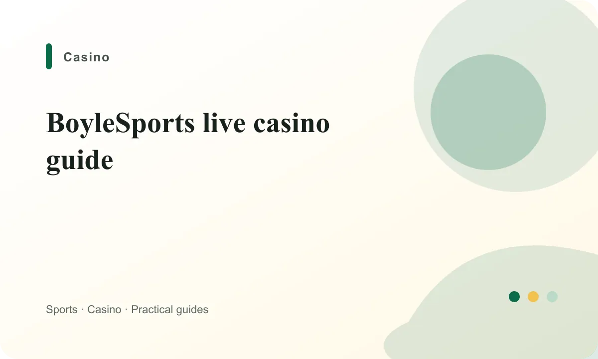 BoyleSports Ireland BoyleSports live casino guide guide