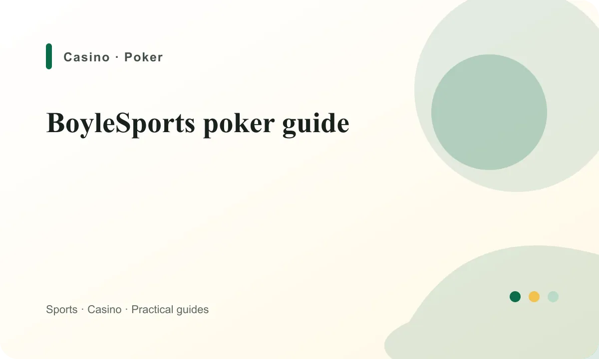 BoyleSports Ireland BoyleSports poker guide guide