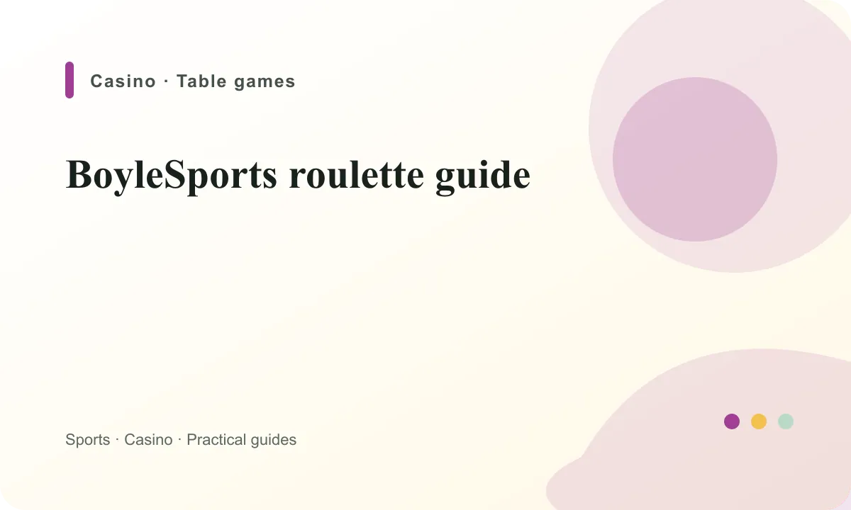 BoyleSports Ireland BoyleSports roulette guide guide