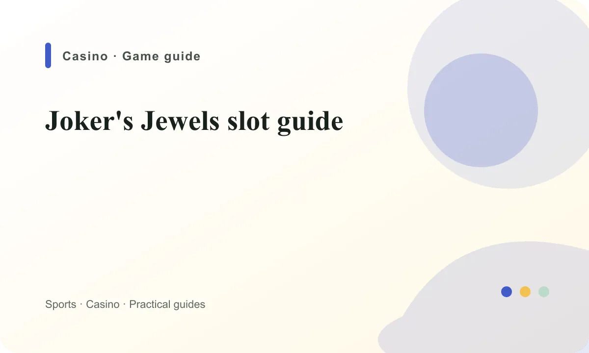 BoyleSports Ireland Jokers Jewels slot guide guide