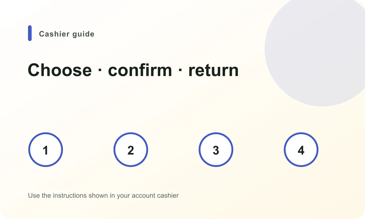 Provider payment check and account refresh steps