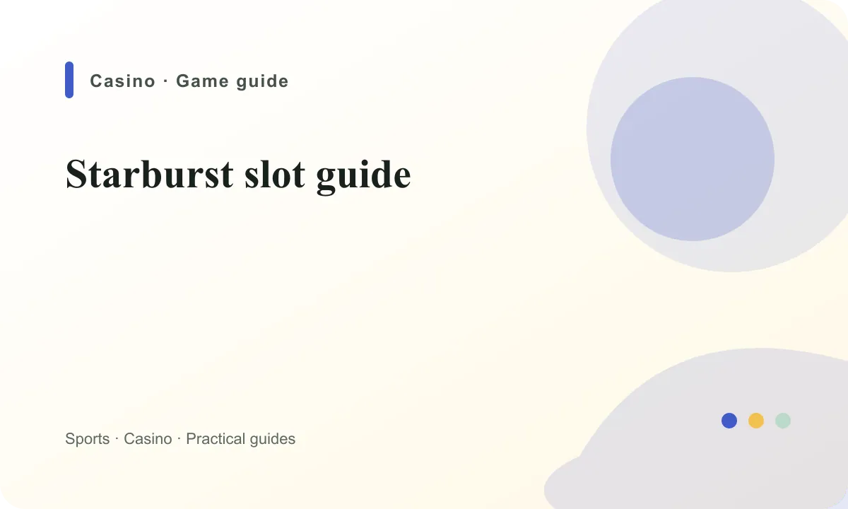 BoyleSports Ireland Starburst slot guide guide